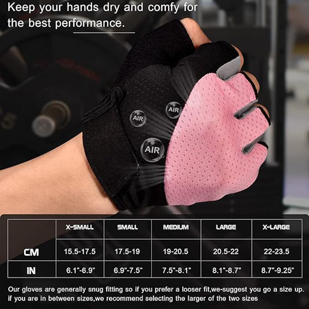 Fabricante de guantes de gimnasio, guantes de entrenamiento sin dedos para levantamiento de pesas, guantes de fitness transpirables para entrenamiento y deportes