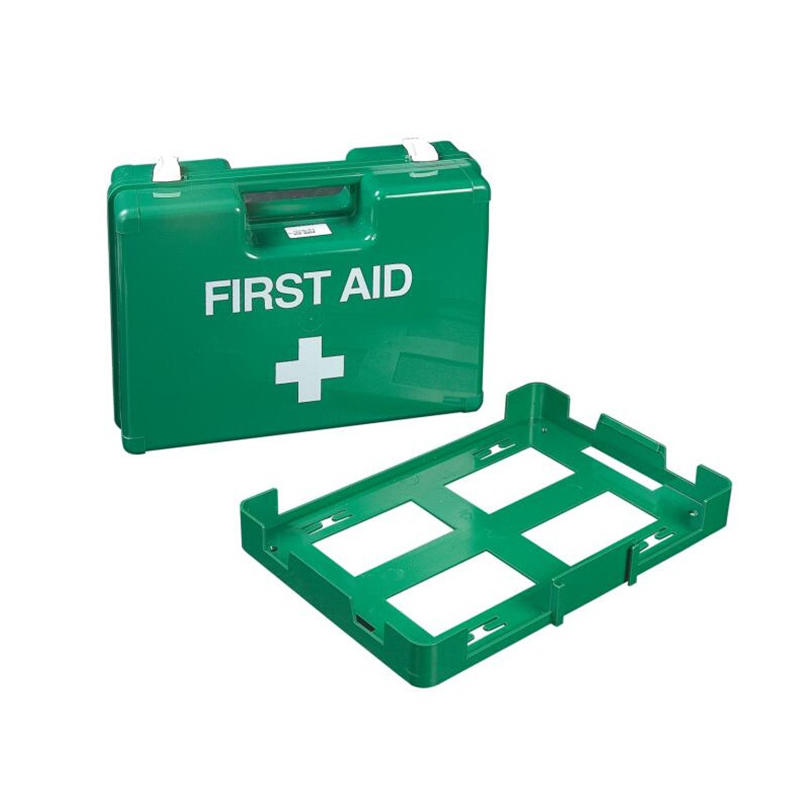 Caja de primeros auxilios vacía de plástico ABS médico con divisor y colgador de pared