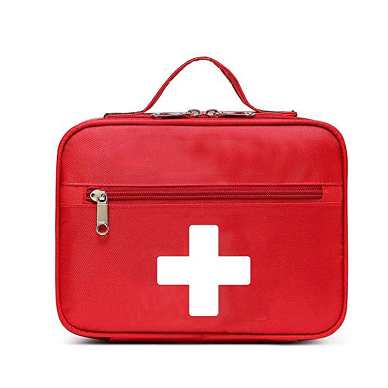 Bolsa de primeros auxilios de emergencia vacía al por menor con múltiples bolsillos