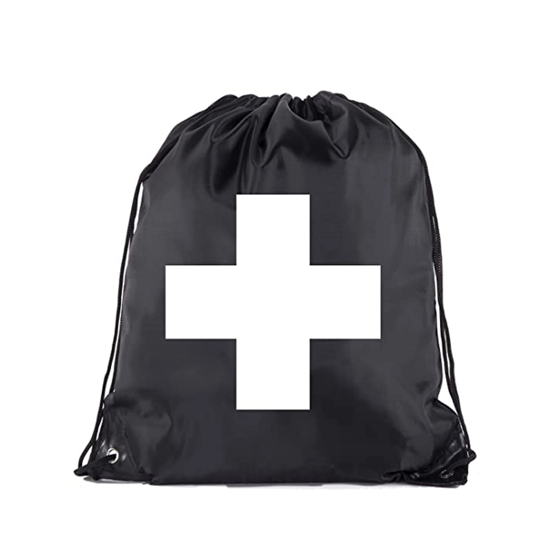 Bolso médico personalizado promocional de primeros auxilios con mochila con cordón 