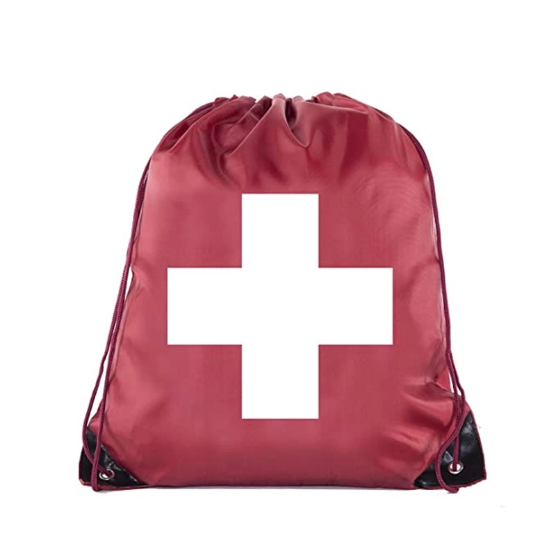 Bolso médico personalizado promocional de primeros auxilios con mochila con cordón 