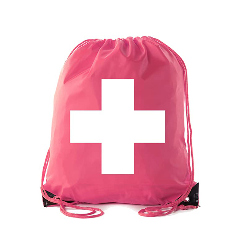 Bolso médico personalizado promocional de primeros auxilios con mochila con cordón 