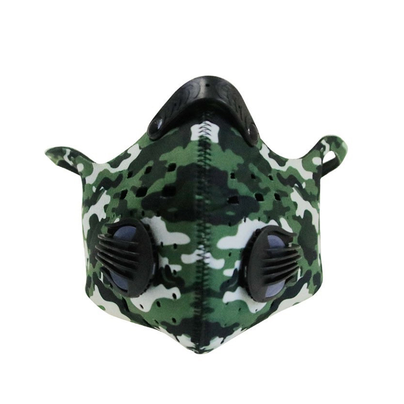 Máscara de ciclismo de respiración de camuflaje de moda al aire libre