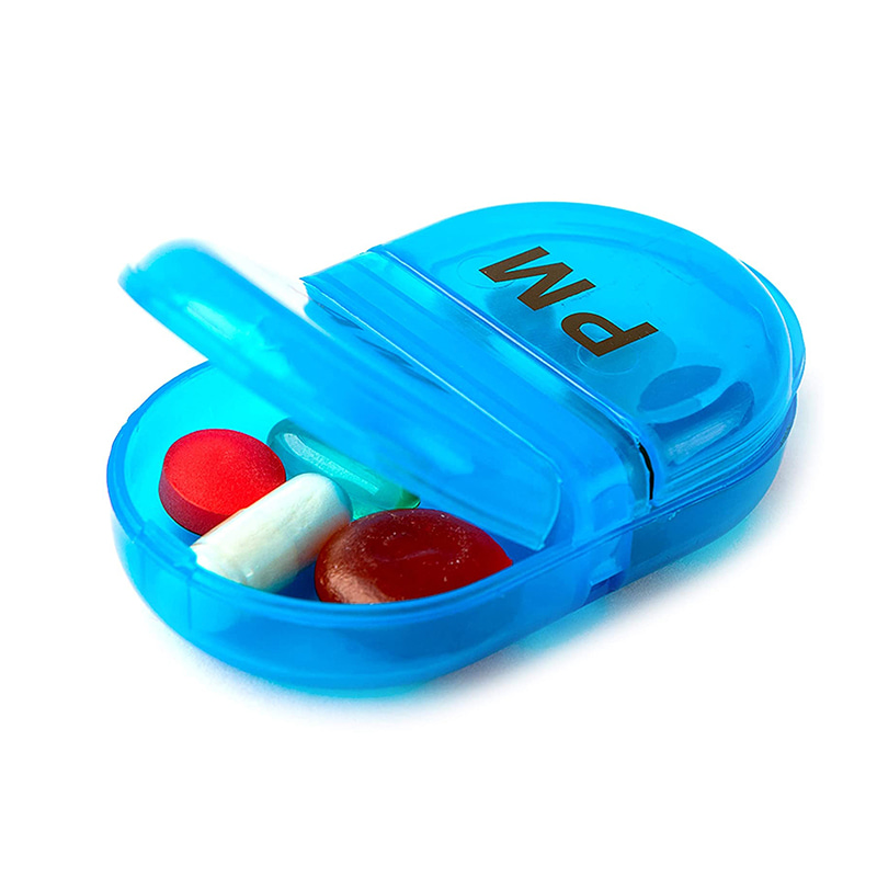 Mini dispensador de pastillas diario de plástico premium para aceite de pescado