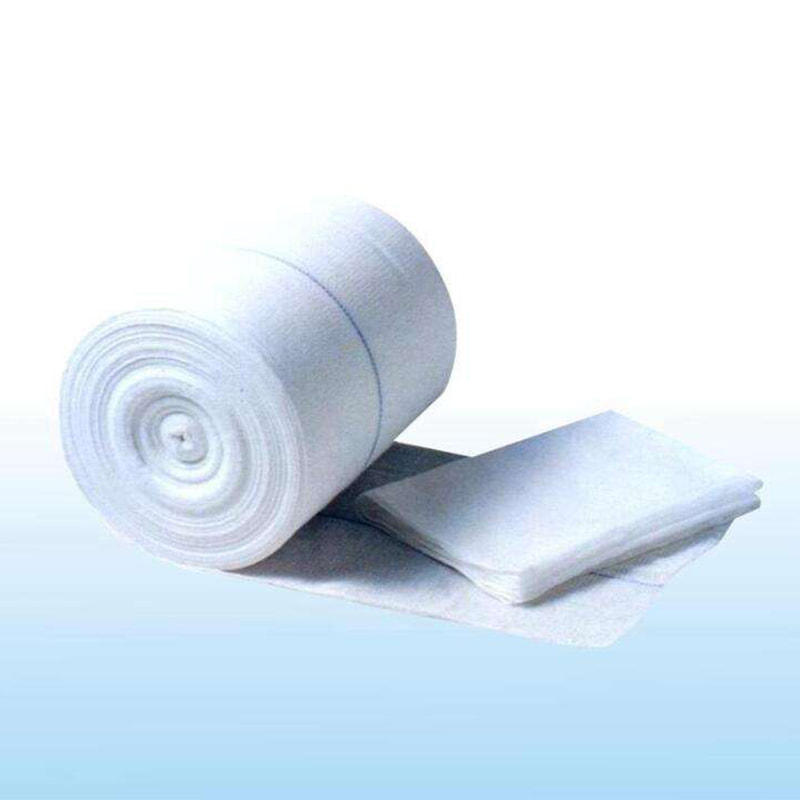 Rollo de vendajes absorbentes de gasa de algodón médico